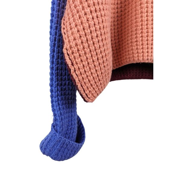 Free People Park City Colorblock Knit Sweater Size Small - Picture 7 of 9